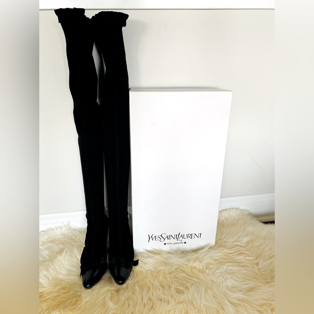 Yves Saint Laurent Auteuil Designer over the knee Boot, designers shoes